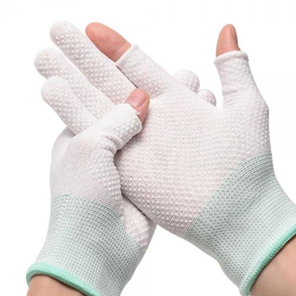 얇은면장갑 미끄럼방지 작업용 2구 반장갑 여름등산장갑 헬스장갑 화이트