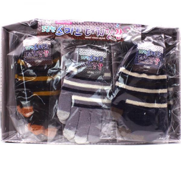 D07] 3000 포근한스마트터치장갑 (12개세트)