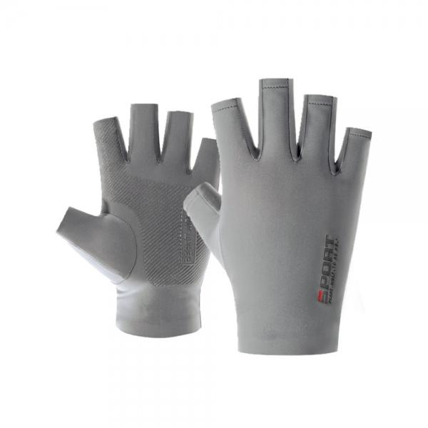 쿨링앤 여성 스포츠 반장갑 자전거 등산장갑(그레이)