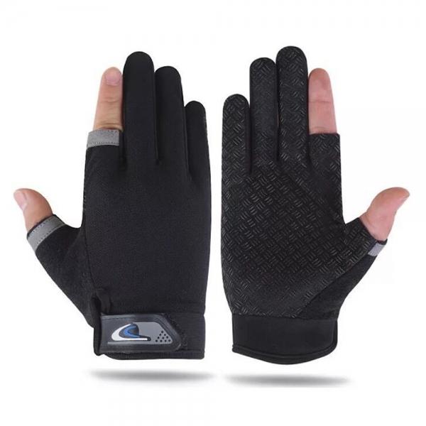 쾌적메쉬 남성 스포츠장갑 2컷 등산장갑 (블랙)