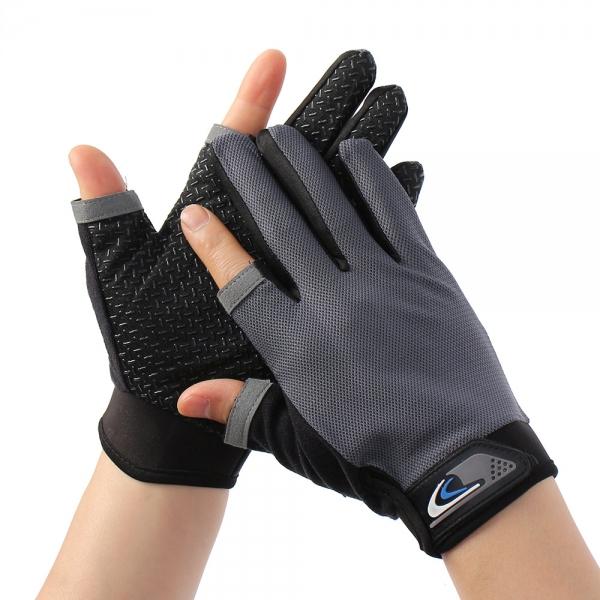 쾌적메쉬 남성 스포츠장갑 2컷 등산장갑 (그레이)