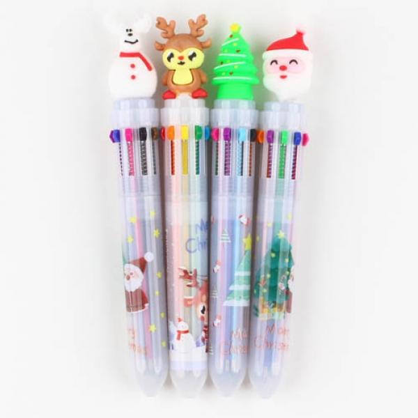 131D] 1500 크리스마스 피규어 다색볼펜 (20개세트)