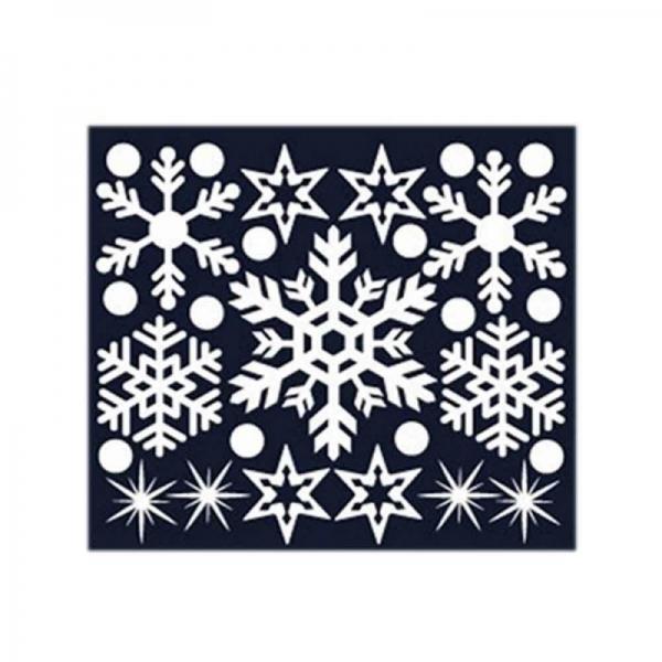 크리스마스 스티커 장식 겨울눈꽃 01