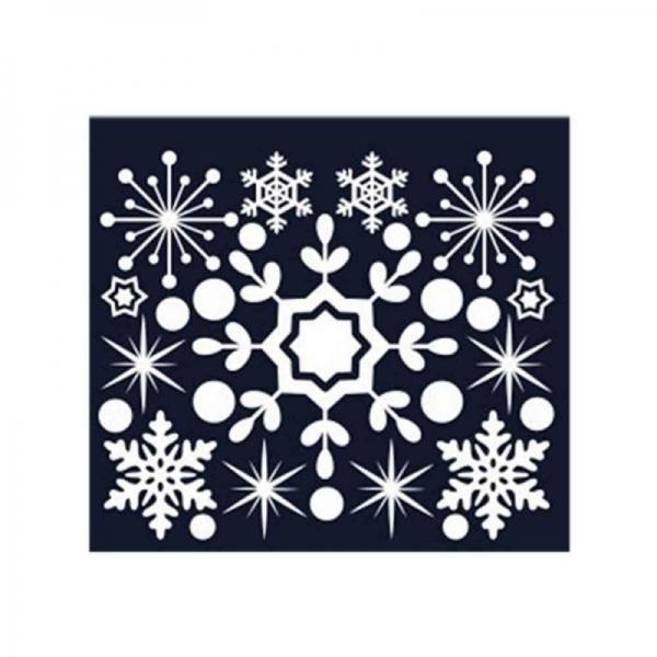 크리스마스 스티커 장식 겨울눈꽃 06