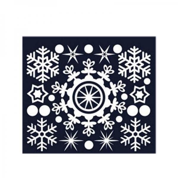 크리스마스 스티커 장식 겨울눈꽃 07