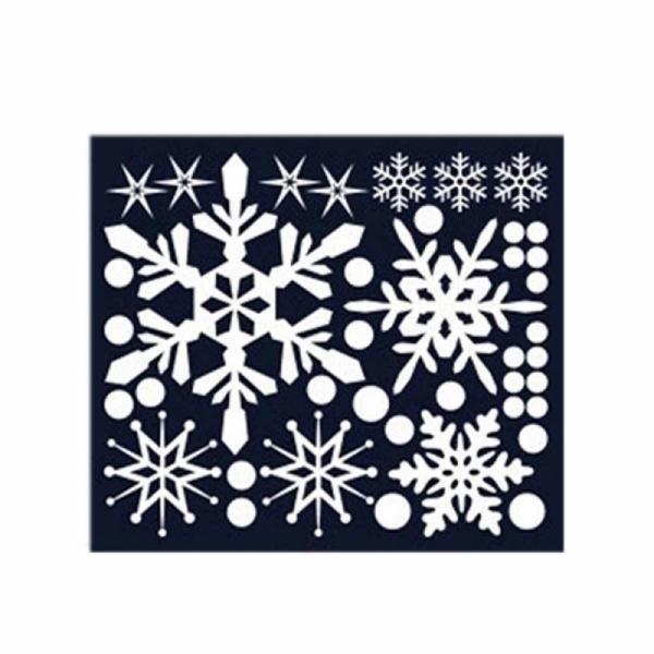 크리스마스 스티커 장식 겨울눈꽃 08