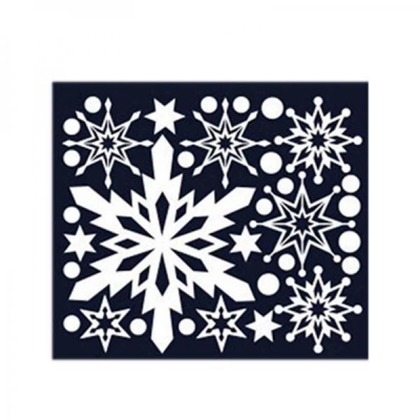 크리스마스 스티커 장식 겨울눈꽃 09