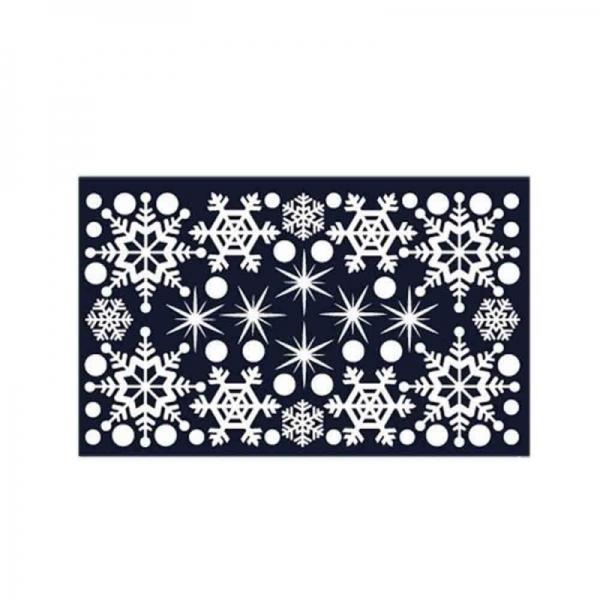 크리스마스 스티커 장식 겨울눈꽃 중형 03