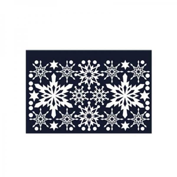 크리스마스 스티커 장식 겨울눈꽃 중형 08