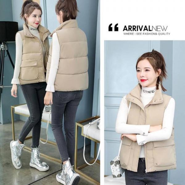 여성 겨울 조끼 오피스 사무실룩 직장인 실내복