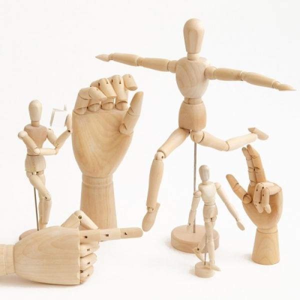 드로잉 목각인형 손모형