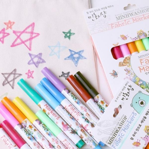 패브릭 마카 세트(8색, 12색)