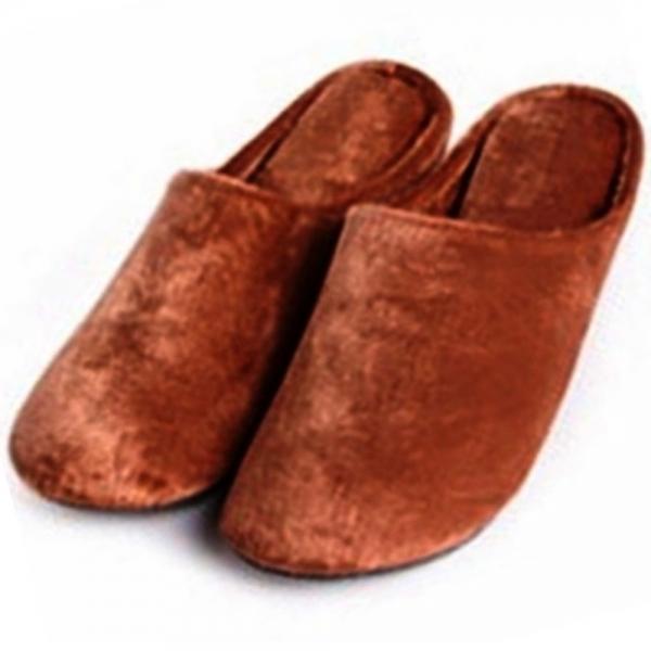 극세사거실화 베이지 겨울용 빅사이즈 실내화