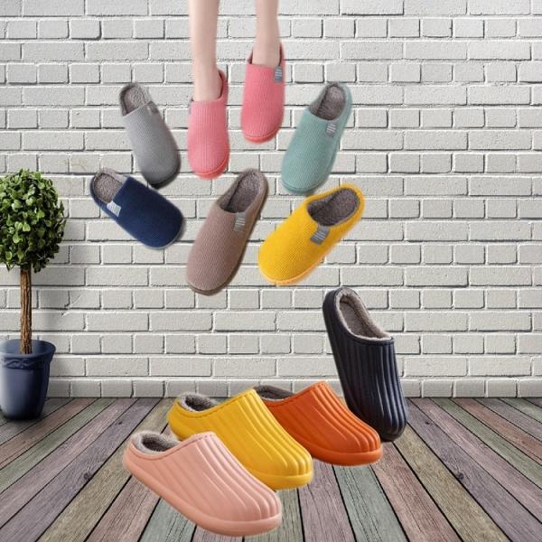 모음 털실내화 EVA 겨울털슬리퍼 거실화 방한슬리퍼
