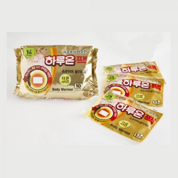 따뜻한 붙이는 핫팩 10개입 등산 낚시 야외용팩 캠핑