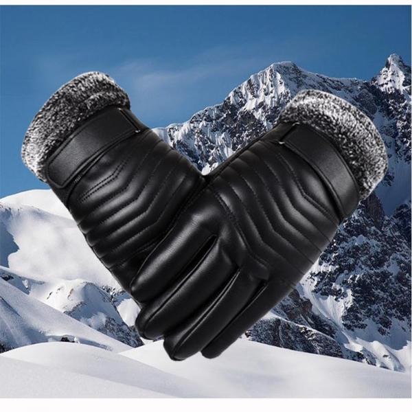 스마트 터치장갑 방한용 등산 캠핑 남성장갑 올블랙