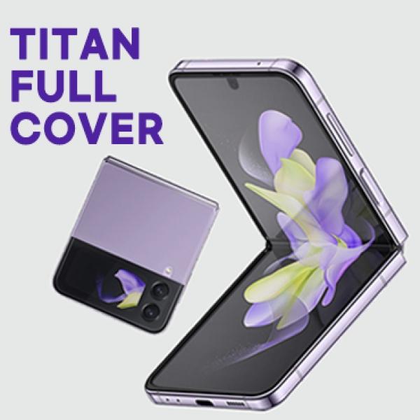 타이탄 풀커버 강화필름-4매 우레탄전면 상 전면 하 후면 힌지면 [SM-F721] 갤럭시Z플립4 5G