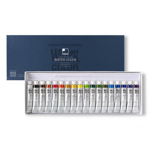 신한 전문가 수채화물감 7.5ml 18색
