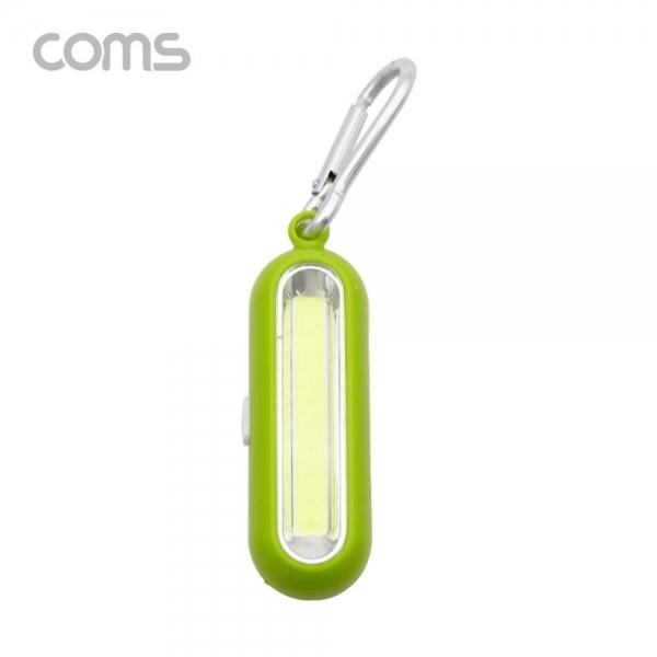 Coms 휴대용 LED 램프  고리형  등산용  캠핑용  낚시용  미니 램프  Green