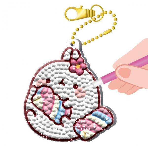 마쉬멜로우 몰랑 보석십자수 키링