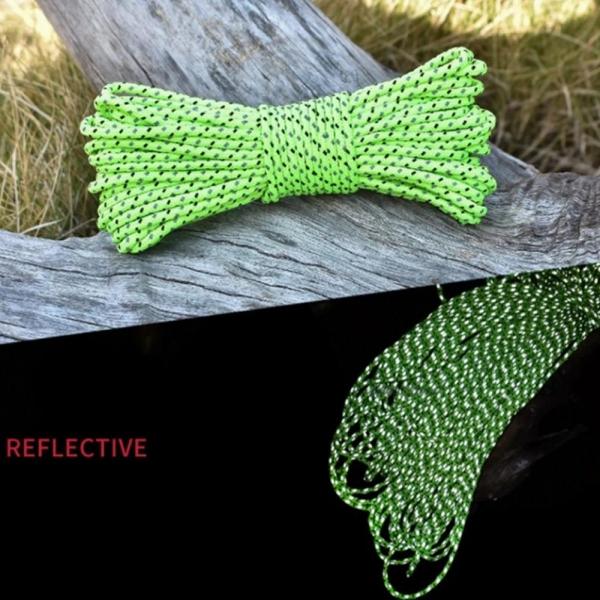 야광 텐트 로프 빛반사 파라코드 캠핑 등산 천막 생존