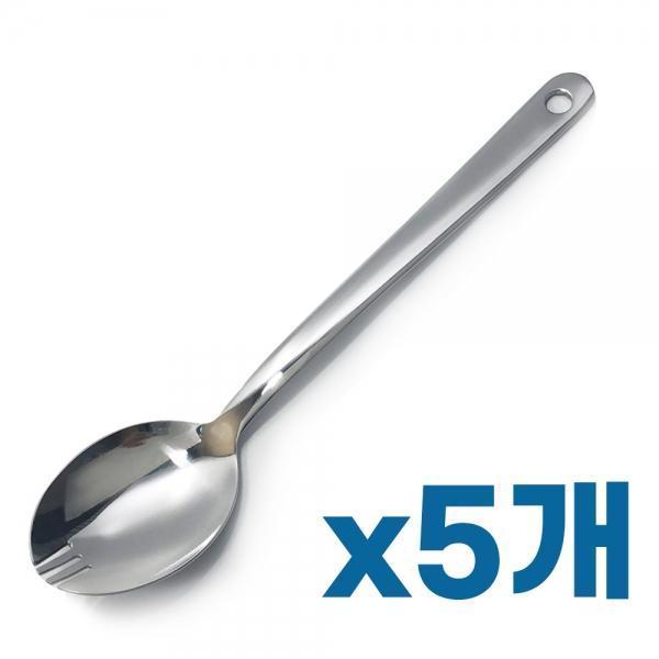 군용 포크스푼x(5개) 포크수저겸용 군대 등산 숟가락