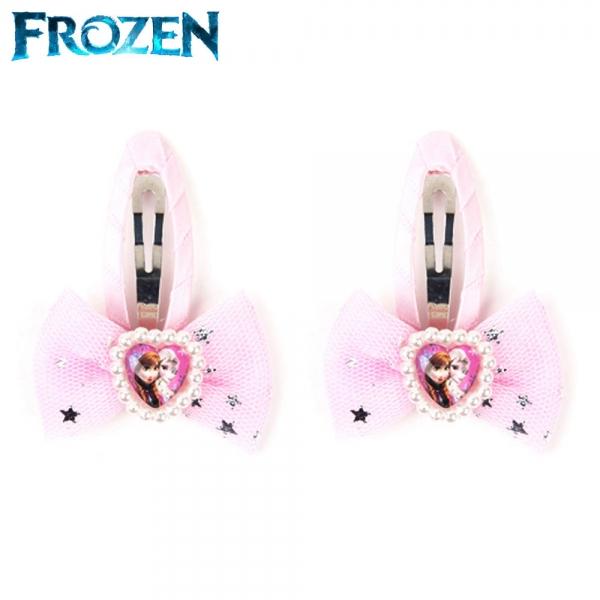 한정특가) 라엘 겨울왕국 별망사 강화 똑딱핀 1쌍 (연핑크)