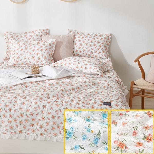 J리빙 베른 리플 아사면 누빔이불 SS 2컬러