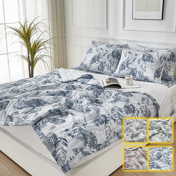 J리빙 폴리 리플 이불패드세트 Q 4컬러