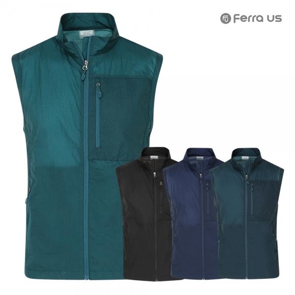 페라어스 남성 경량 홑겹 펀칭 등산조끼 OCVM3CE8013