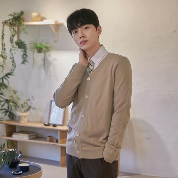 교복몰 보풀방지 코코아 교복 가디건 (남자) 교복
