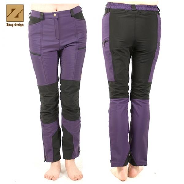 제니 디자인 윈터 기모 등산 바지 (여) 퍼플