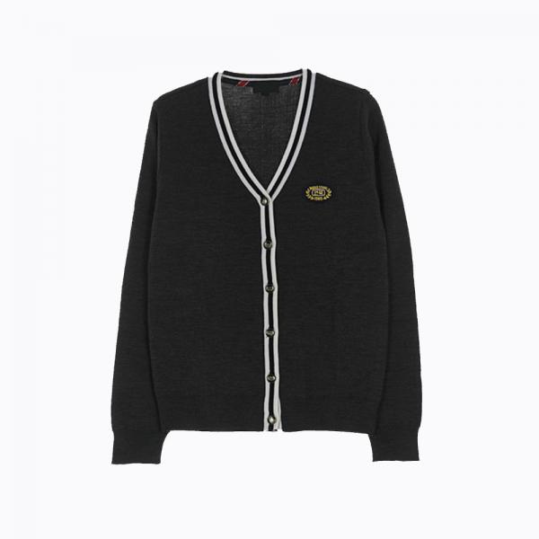 교복몰 (아울렛) 차콜 흰색줄 가디건 (연북중) 교복