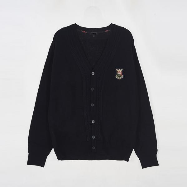 교복몰 (아울렛)네이비 꽈배기라인 남자 가디건 (영동