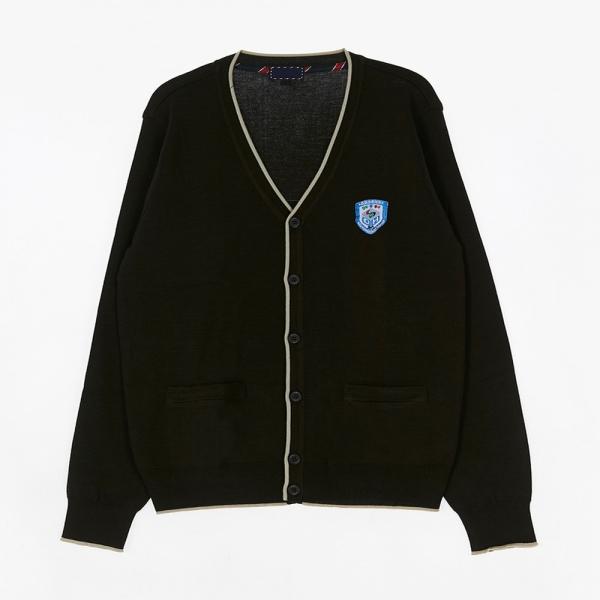 교복몰 (아울렛) 아이보리 카키 라인 가디건 (대화고