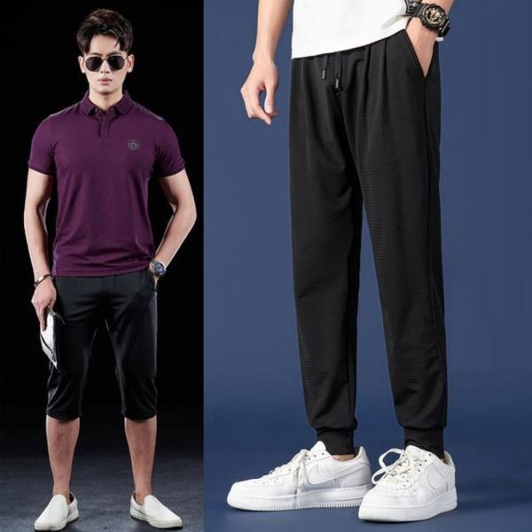 메쉬 남자여름바지 조거팬츠 쿨팬츠 긴바지 남성등산 냉동바지 7부 9부