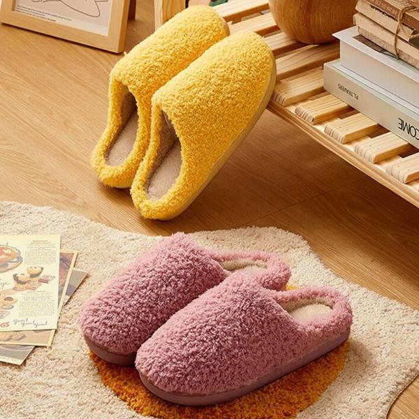 빵빵한 기모안감! 겨울에도 포근하고 따듯하게 뽀글뽀글 극세사 슬리퍼