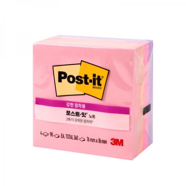 노트 큐브 강한 점착용 플라밍고 654 (76x76)