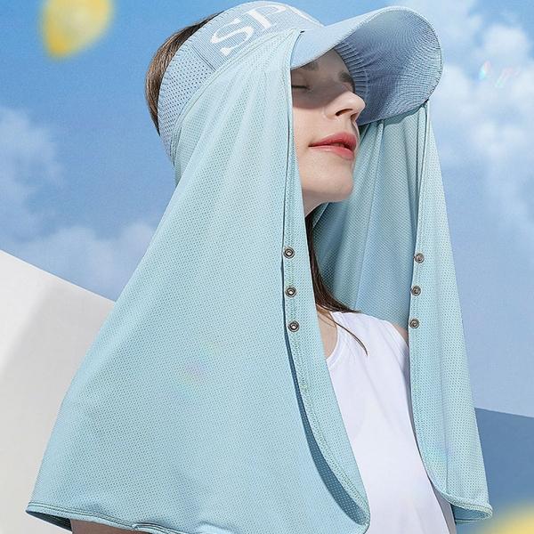 GOLOV.EJOY 쿨링 LONG 넥숄더 모자 햇빛가리개 길어서 광범위한 자외선차단에 쿨링소재 골프 등산 낚시 캠핑 야외활동