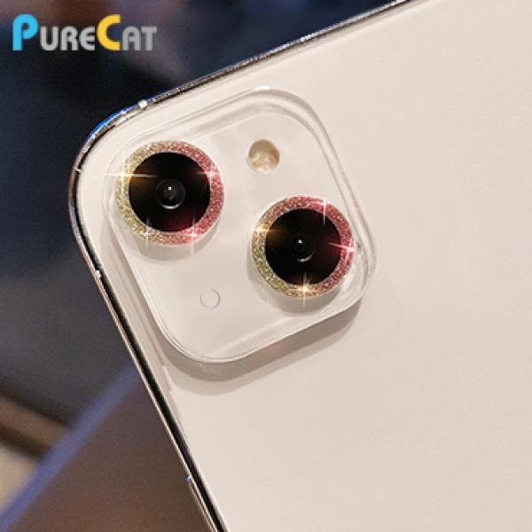 퓨어캣 글리터 카메라렌즈 강화유리필름-1매 [iPhone15-6.1/iPhone15 Plus-6.7] 15-6.1/15 플러스-6.7