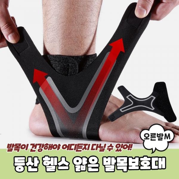 등산 헬스 얇은 발목보호대 오른발 M