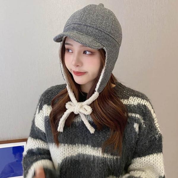 캡모자 끈 스타일링 귀달이 겨울 퍼 신축성 좋은