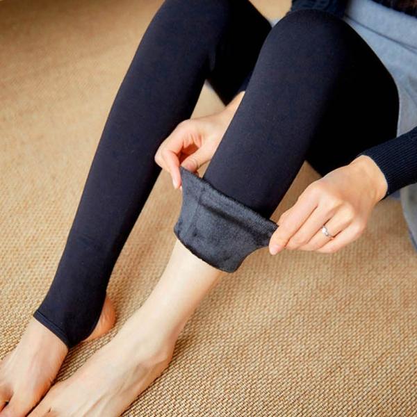 쫀쫀 스판 안감 겨울 퍼 여성 레깅스 베이직 컬러