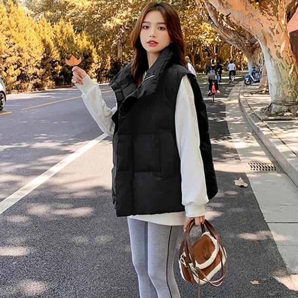 한겨울 따뜻 패딩 조끼 베이직 스타일 보온성