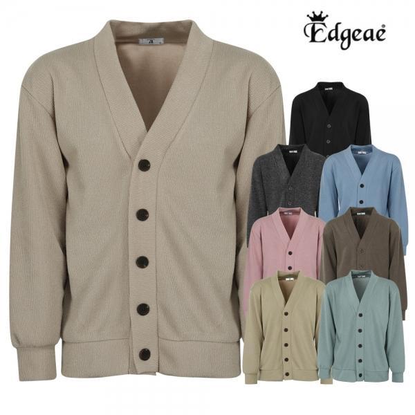 B.엣지애 남성 세로골지 니트 오픈가디건 MCGS3RR6013