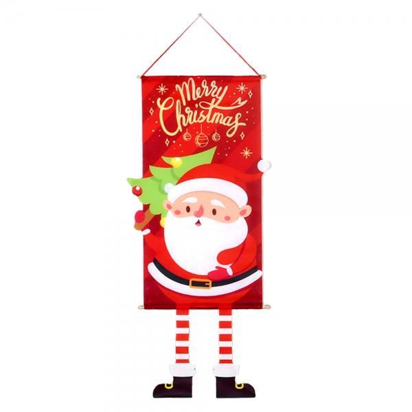 크리스마스 가랜드 벽걸이 장식 레드산타