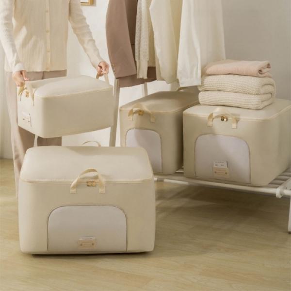 의류정리함 옷 패딩 이불 다용도  짐 장난감 보관함 파우치 수납정리 네임택 손잡이