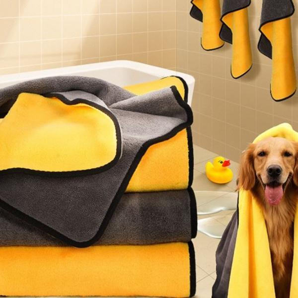 반려동물 소프트 극세사 샤워타올
