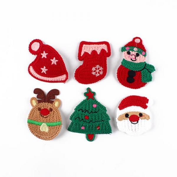 130C] 1000 크리스마스 뜨개 머리핀 (14개세트)