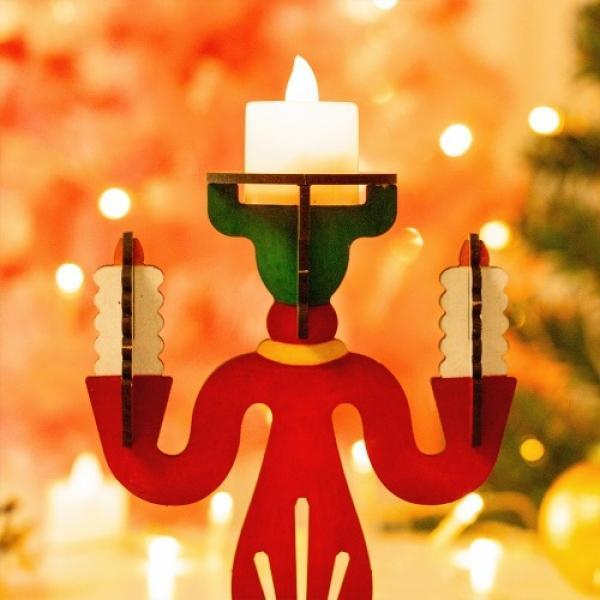 크리스마스 LED 촛대 만들기